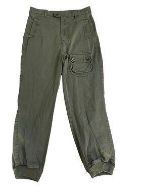 See by Chloé Cargo Jogger Pants Olive Green High Rise 32x25 Utility